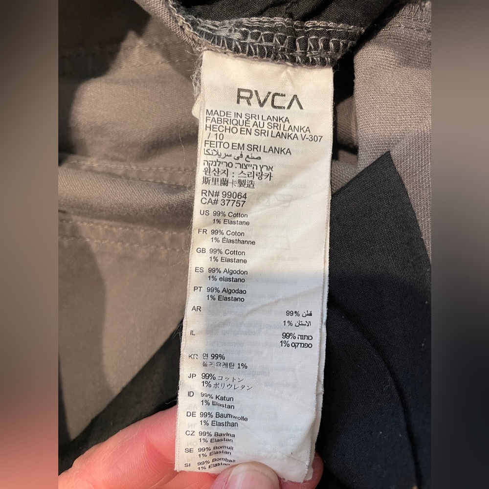 RVCA Daggers chino size 28 - Picture 5 of 5